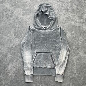 Fox Racing Hoodie Womens Extra Small Gray Heather Cotton Lined Motocross y2K